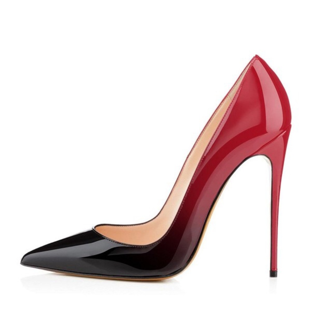 Gradient Heels Patent Leather Pumps - Picture 5 of 7